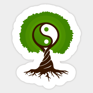 Yin yang tree Sticker